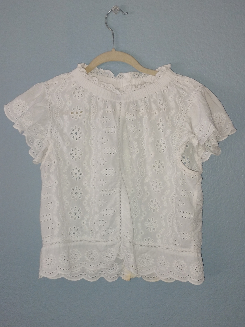 Jenifer Madsen White Eyelet Blouse